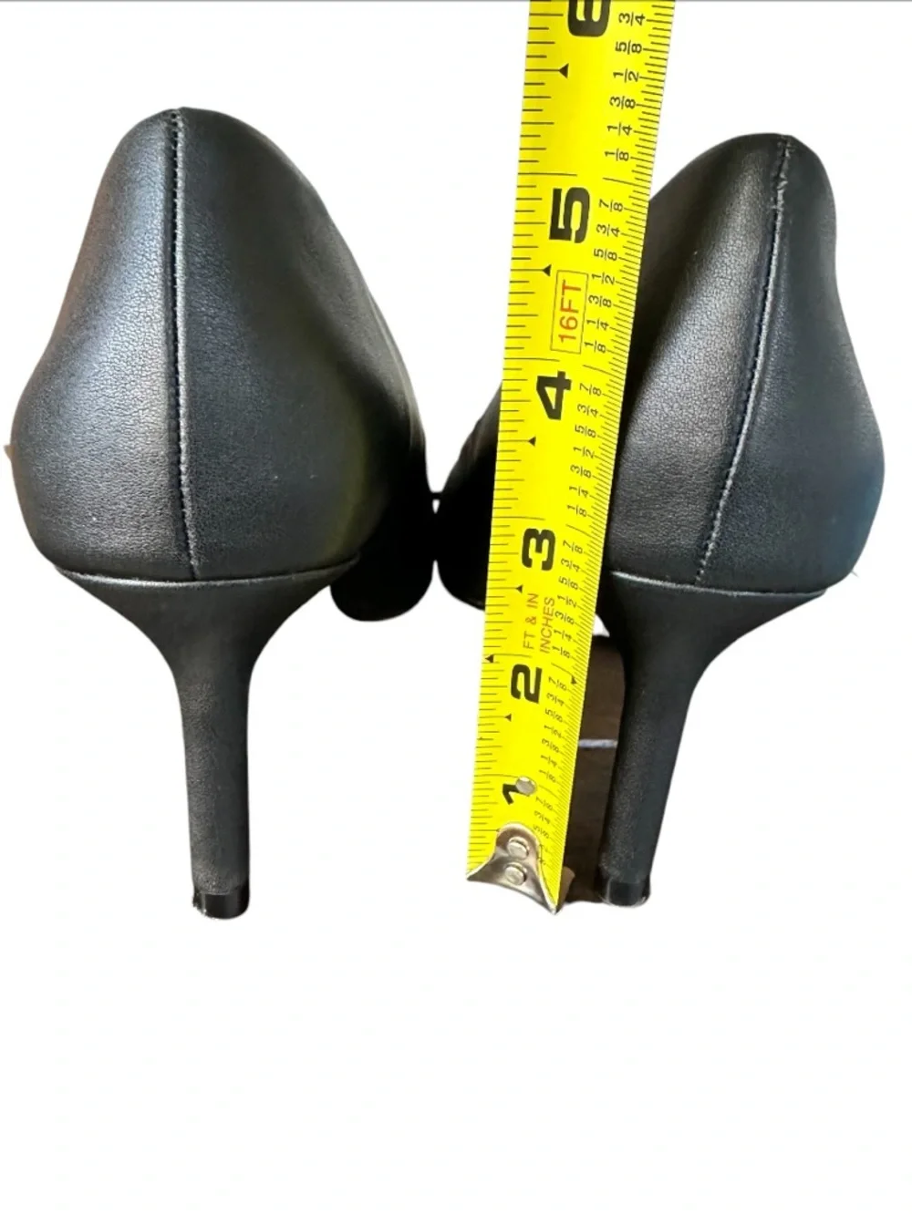 ON 34th Women’s ‘Maria’ Black Vegan Leather Pointed Toe Pumps - Size 6.5